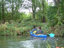 Matthias und Roberto an der Umtragestelle zum Oder-Spree-Kanal