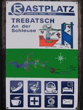 Der Wasserwanderrastplatz in Trebatsch an der Spree.