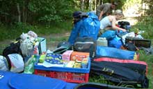 Viele Sachen kann man einfach mit einer Tasche und einem M&uuml;llsack gut verpacken.