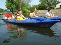 warten an der Schleuse in Neubr&uuml;ck