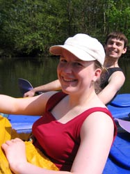 Claudia P. und Heiko F. auf der Drahendorfer Spree.