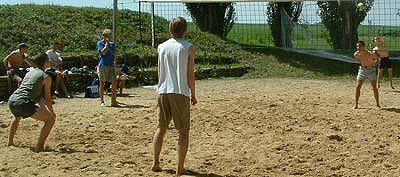 die Sunblocker erwarten den Ball