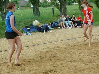 Ball in der Mitte
