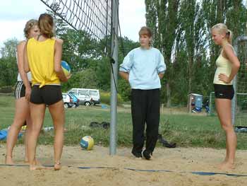 Sandwitches und Caroma bei der Seitenwahl