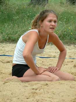 Madlen S. im Spielfeld