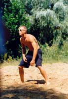 Lutz bei der Ballannahme