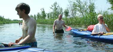 wieder beim Wasserwandern