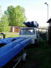 alle Boote in Frankfurt verladen