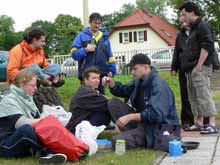 Mittagspause an der Schleppe in K&ouml;nigswusterhausen.