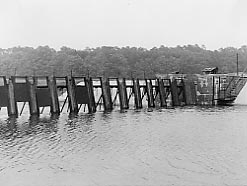 das Wehr in Drahendorf