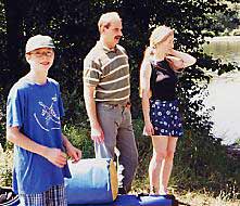 Mattis, Dirk und Heike an der Spree