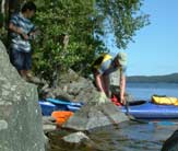 Felix und Lutz beim Einsteigen