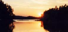 der Stora Le am Abend