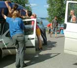 der Golf wird beladen