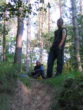 Der schlammmige Weg zum Camp.