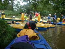 Viele Leute, viele Boote.