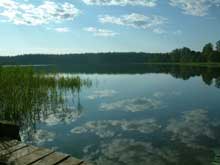 Der Paniewosee am Morgen des 10.08.2006.
