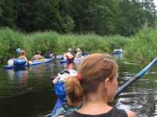 M&auml;rkische Paddler auf dem Czarna Hańcza.